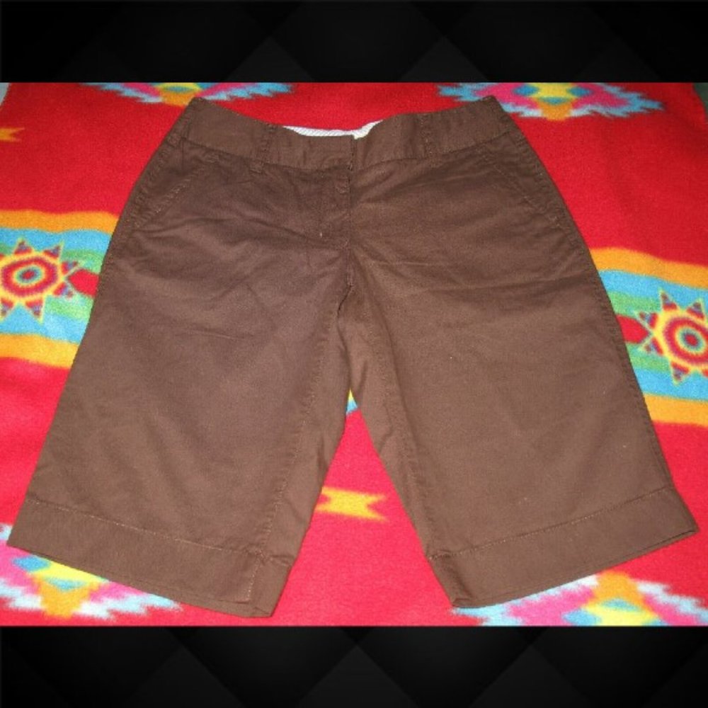Tommy Hilfiger Women's Brown Bermuda Walk Shorts Hollywood (Size: 0) New! - Picture 9 of 9